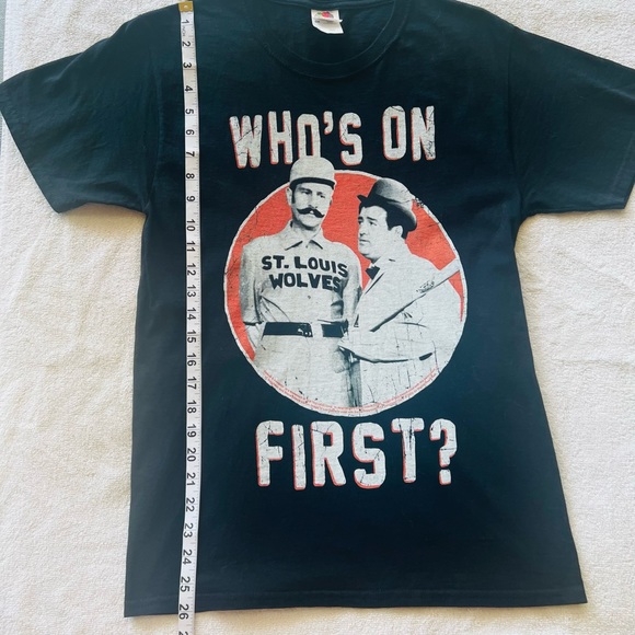 Who’s On First Baseball Tshirt - Picture 2 of 3